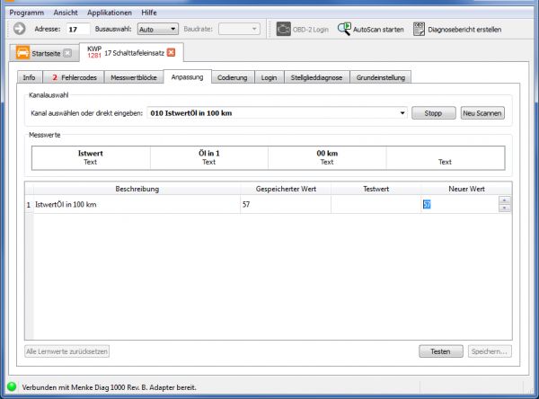 PROFI OBD2 DIAGNOSEGERÄT für VAG Fahrzeuge, Brotos® Pro-Modul OBD2 ...